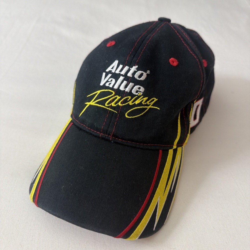 Vintage Auto Value Racing Hat Adult Flex Stretch Fit Nascar y2k 2000s‎